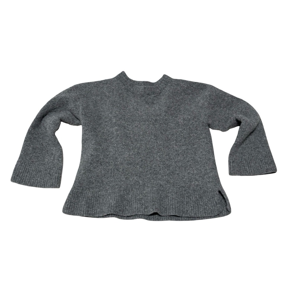 Reformation Women's Wool Cropped Sweater Gray Size XS 15 x 17